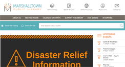Desktop Screenshot of marshalltownlibrary.org